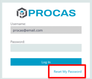 PROCAS Login